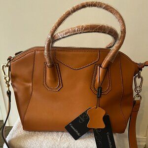 Cuore & Pelle Satchel Italian Leather New With Tags